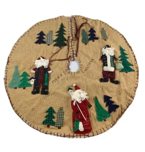 SANTA CHRISTMAS TREE SKIRT 41” - Picture 1 of 12