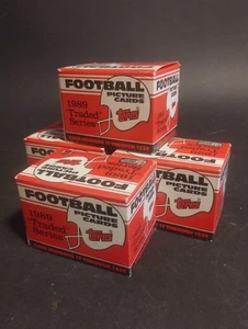 Lot (4) Complete 1989 Topps Traded Football Sets - Aikman Sanders RC - Bild 1 von 3