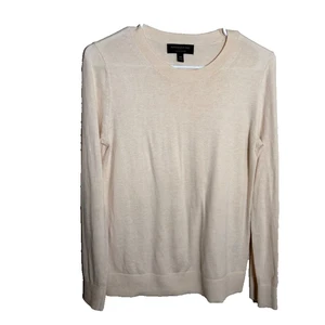 Banana Republic Forever Sweater Women's XS Beige Pullover Knit Sheer Solid - Picture 1 of 9