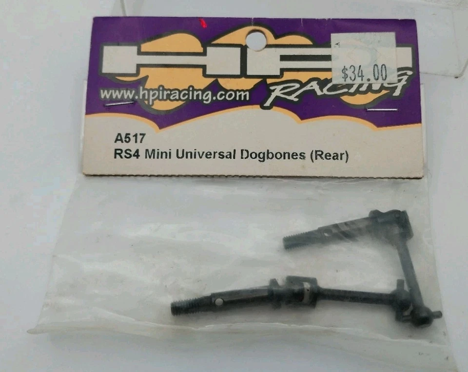 HPI A517 Universal Dogbones Rear RS4 Mini CVD RC Parts Axle Shafts - Image 1 of 1