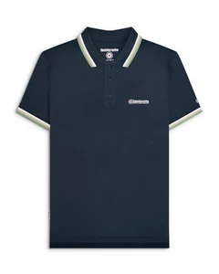 Lambretta Tipped Polo Navy / White / Stone / Basil - Bild 1 von 2