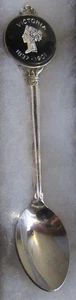 #153) SILVER PLATED TEA SPOON QUEEN VICTORIA  1837 - 1901 REIGN UNITED KINGDOM - Picture 1 of 2