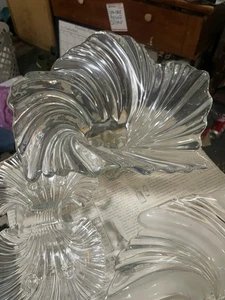 Vintage MCM Mikasa Crystal Set Compote, Bowl , And Footed Relish Dish W. Getmany - Picture 1 of 17