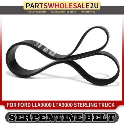 1x 66.19" Fan Heavy Duty Serpentine Belt for Ford LLA9000 LTA9000 Sterling Truck - Image 1 of 4