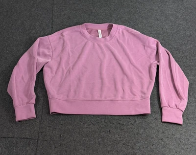 Lululemon Softstreme Perfectly Oversized Cropped Crew Size 6 Purple Top W3GL9S - Image 1 of 4