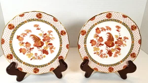 2 piatti pane/canape/torta Wedgwood Golden Cockerel 6" vintage fuori produzione - Foto 1 di 9