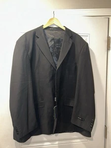 Elite Eddie Domani Classic Black Suit Jacket 56R NWT MSRP $298 - Picture 1 of 4