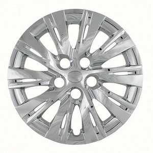 New Set Of 4, 16 Inch Silver 10 Split Spoke Aftermarket Wheel Covers Hubcaps - Picture 1 of 1