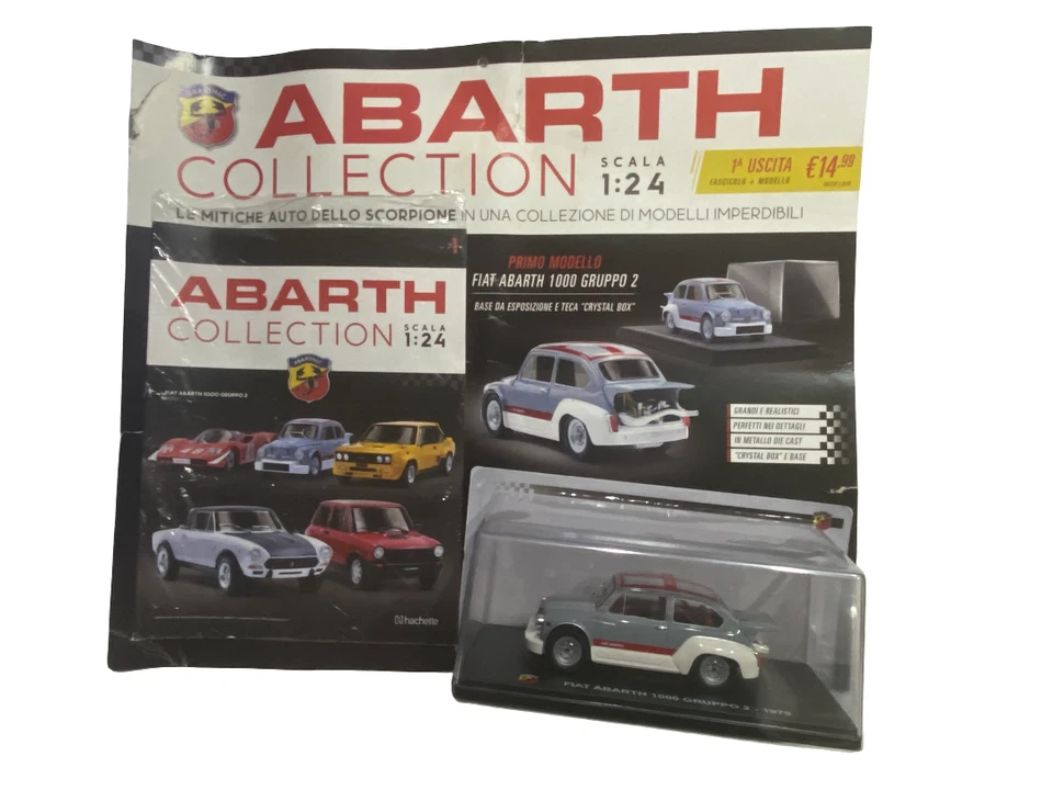 ABART COLLECTION 1970 FIAT ABARTH 1000 GRUPPO 2 Scala 1:24 Hachette - Immagine 1 di 1