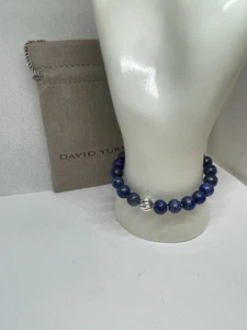 DAVID YURMAN Women's Lapis Lazuli Spiritual Beads Bracelet &. 925 Accent Bead - Picture 1 of 4