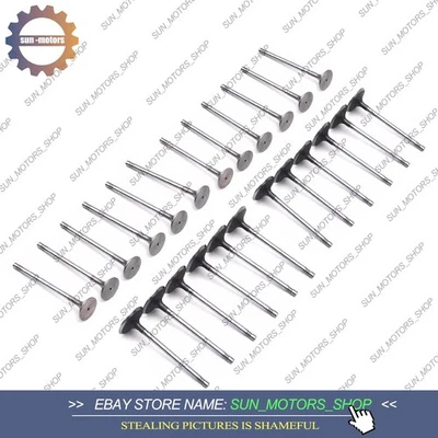 Juego de 24 válvulas de admisión y escape para Mercedes-Benz C250 E280 C300 2,5 3,0 L M272 Foto 1 de 4