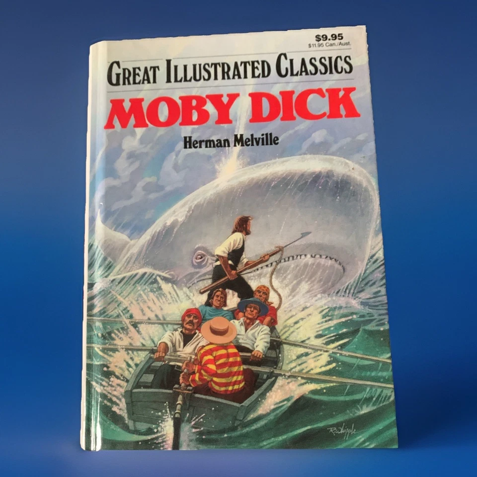 Great Illustrated Classics Series Moby Dick by Herman Melville Hardcover Book Foto 1 de 4