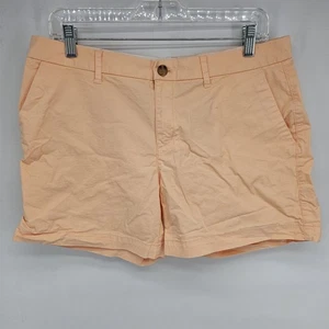 Womens Old Navy Size 8 Orange Cotton Shorts - Picture 1 of 5