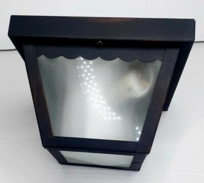 TRANS GLOBE 4901 RT Marrón Claro Óxido Luz Vidrio Escarcha Exterior Montaje Al Ras Nuevo Foto 1 de 4