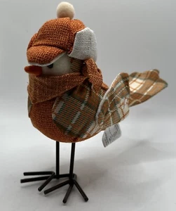 Stoff Vogel Plüsch Figur Herbst Ernte Deko Figur. 7,5" CVS - Bild 1 von 15