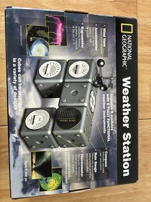 National Geographic Weather Cube Station 2003 by Trends UK RARE - Image 1 of 4