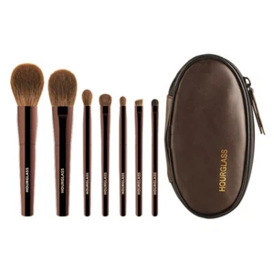HOURGLASS Travel Mini Brush Set 7 PCS Vegan Powder Blush Eye Shader Brushes NEW - Picture 1 of 7