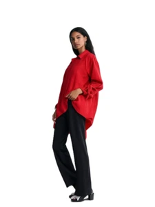 New Directions Women's Textured Hidden Button Up, Cinch Sleeve Blouse Size Small - Picture 1 of 13