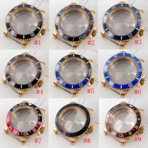 40mm CUSN8 solid Bronze sapphire glass Watch Case fit Japan NH35 NH36 ETA 2824 - Picture 1 of 26