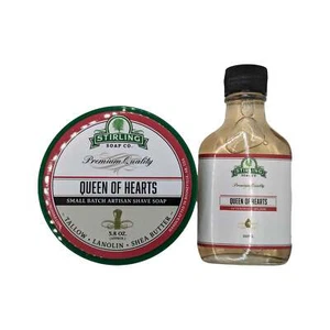 Queen of Hearts Shaving Soap and Splash - by Stirling Soap Company (Used) - Picture 1 of 2