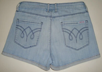 GORGEOUS SASS&BIDE PALE BLUE HIGH RISE DENIM SHORTS - 28 "HULSEY PARKS" - Image 1 of 3