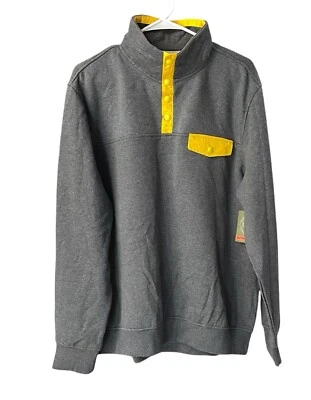 Новый с Ярлыками St Johns Bay толстовка мужская XL серый насмешливый шеи тяжелый открытый Gorpcore - Изображение 1 из 4