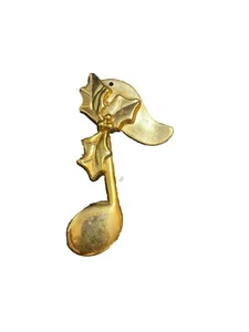 Holiday Christmas Handmade Musical Note Ornament Decoration 2/3 Inch - Picture 1 of 1