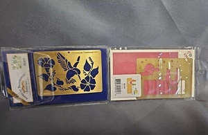 2 Amerikanische traditionelle massive Messing Katze Kolibri Schablone Prägung? - Bild 1 von 5