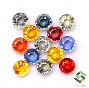 Natürlicher Multi Saphir Rundschliff 3,50 mm Posten 17 Stck. 4,57 cts Lose Edelsteine - Bild 1 von 6