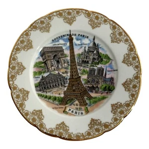 Vintage Florance Limoges " Porcelain Plate Paris Landmarks Made in France - Picture 1 of 4