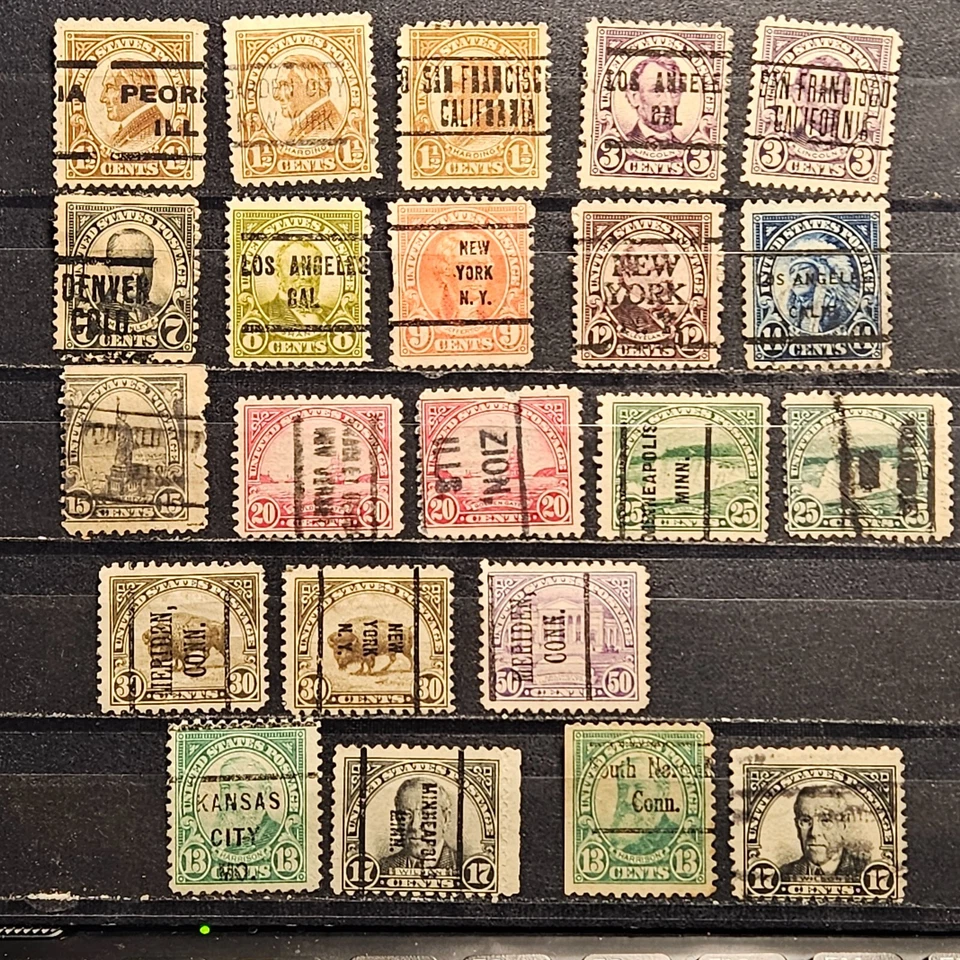 US Stamp Selection of Pre-cancel p11x11, VF  (XS-05245) - Image 1 of 1