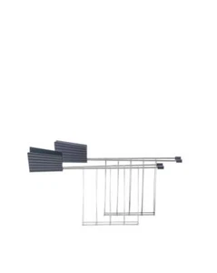 Alessi - Plissé Set of Two Toaster Racks - Grey - Picture 1 of 2