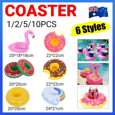 Inflatable Floating Drink Cup Can Beer Holder Swimming Pool Bath Beach Party AU - image 1 of 4