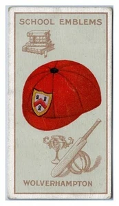 Tarjeta emblemas escolares Black Cat Cigarettes Wolverhampton #32 de 50 - Imagen 1 de 2