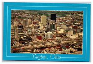 Dayton OH Ohio Skyline Luftaufnahme 6x4 Kontinentalgröße Postkarte - Bild 1 von 2