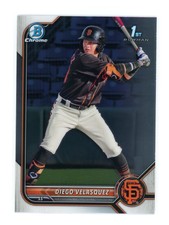 Diego Velasquez 2022 Bowman #BCP-110 Chrome Prospects 1st Baseball Card