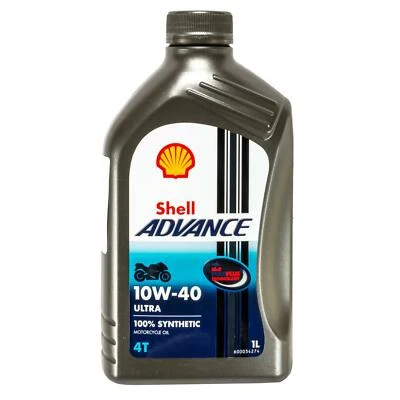 1 Liter original Shell Advance 4T Ultra 10W40 Motoröl Motorrad API SN JASO MA2 - Bild 1 von 2