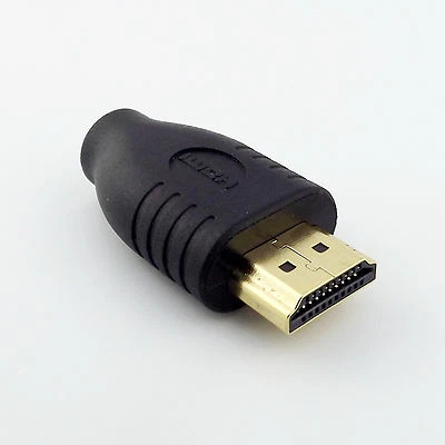 HDMI Male A to Micro HDMI D Female Converter Adapter Connector for HDTV Camera - Image 1 of 4