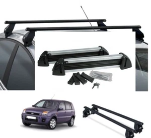 BARRE PORTATUTTO FORD FUSION ANNO 2002+PORTASCI 4 PAIA ALLUMINIO 2 SERRATURE - Foto 1 di 11