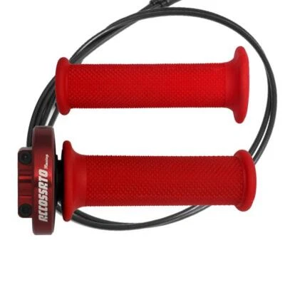 Accossato red quick throttle control grips red Kawasaki Ninja 400 2018-2019 - Image 1 of 4