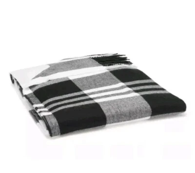 VS розовый бахрома задней двери/накидка одеяло черный/белый Buffalo клетку проверить новый - Изображение 1 из 3