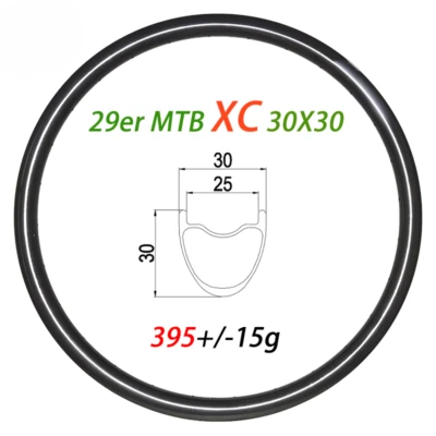 29-дюймовый углеродный горный велосипед 30 мм широкий клинчер бескамерный 30 мм глубина 24 28 32 36 отверстий - Изображение 1 из 4