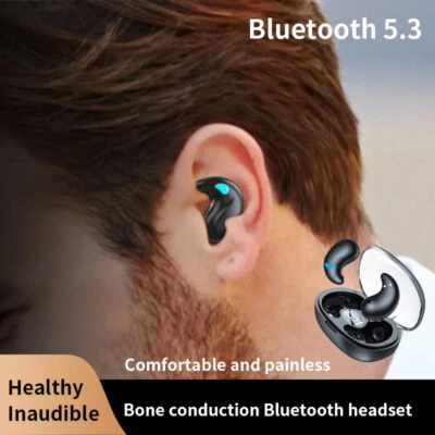 TWS Mini Earbuds Invisible Sleep Headphone Bluetooth5.3 Earphone Pro Case In-Ear - Image 1 of 4
