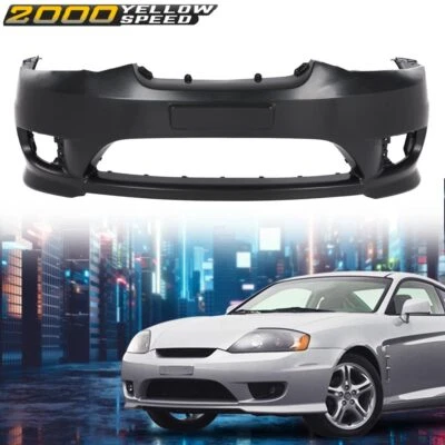 Fit For 05-06 Hyundai Tiburon Front Bumper Cover w/ Fog Light Holes HY1000153  - Изображение 1 из 4