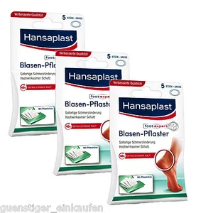 3x 5 Hansaplast Blasen Pflaster 48h starker Halt sofortige Schmerzlinderung - Bild 1 von 1
