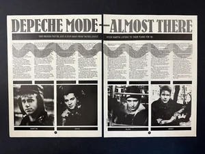DEPECHE MODE 1983 2 PAGE SMASH HITS FEATURE 2x8.5x11" [SH08] - Imagen 1 de 1