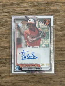 2024 Bowman Chrome Thomas Sosa 1st Mojo refractor automático/150 CPA-TS - Imagen 1 de 2