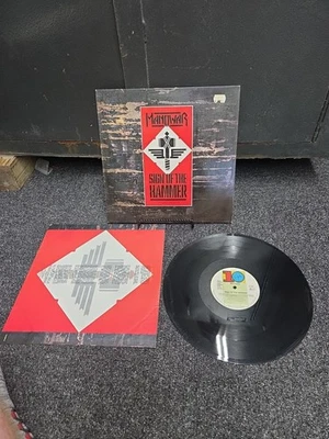 man o war sign of hammer 206 639 620 virgin 1984 12" vinyl lp vintage record Foto 1 de 4