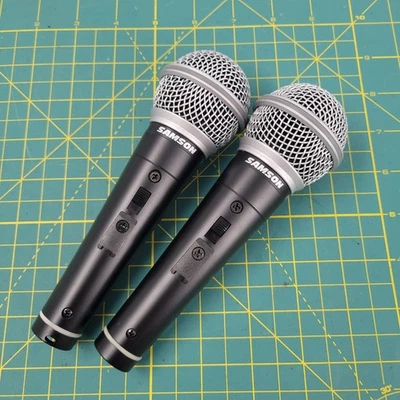 Samson R21S Dynamic Cardiod Handheld Microphone Black Tested Working Lot Of 2 - Image 1 of 4