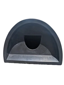 WATERPROOF OUTDOOR CAT SHELTER / KENNEL PLASTIC CAT HOUSE BED POD - Black - Picture 1 of 2
